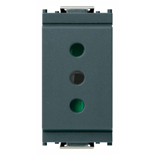 Presa 2P+T 10A P11 Grigio